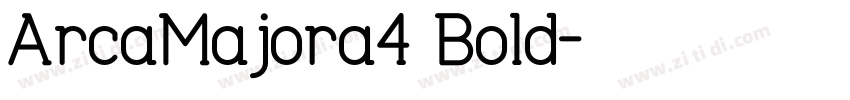ArcaMajora3 Bold字体转换